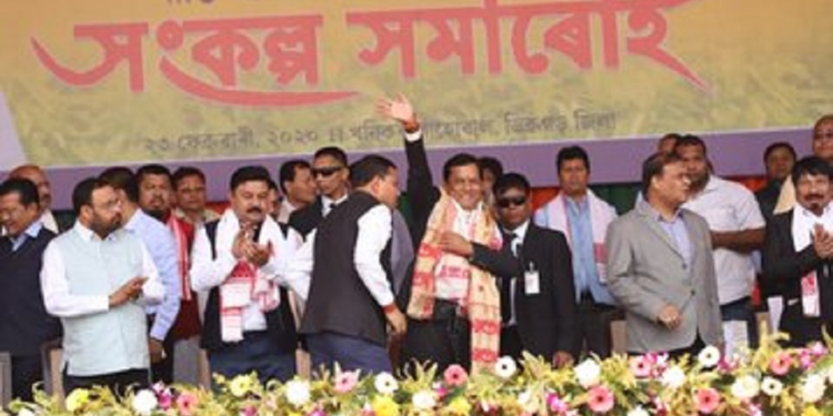 No Bangladeshi coming to Assam: CM Sonowal at Sankalpa Jatra in Dibrugarh