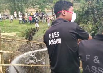 গেছ পৰিবাহী পাইপত অগ্নিকাণ্ডকলৈ লিডুৰ বাৰ্মা কেম্পত উত্তেজনা
