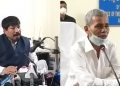 সাৰ পালে মন্ত্ৰী অতুল বৰা আৰু ফণীভূষণ চৌধুৰী; পাতিলে বিভাগীয় বিষয়াৰে বৈঠক