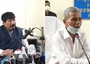 সাৰ পালে মন্ত্ৰী অতুল বৰা আৰু ফণীভূষণ চৌধুৰী; পাতিলে বিভাগীয় বিষয়াৰে বৈঠক