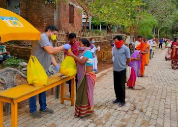 Lockdown: UBA group of Cotton University distributes relief materials