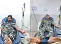 সংঘৰ্ষত আঘাতপ্ৰাপ্ত নক্সাল বিদ্ৰোহীৰ জীৱন ৰক্ষাৰ বাবে ৰক্তদান চি আৰ পি এফৰ জোৱানৰ