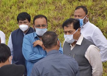 বোকাখাতত নিৰ্মীয়মান মথাউৰি পৰিদৰ্শন মুখ্য মন্ত্ৰী সৰ্বানন্দ সোণোৱালৰ