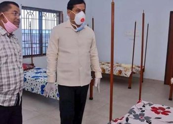 Assam CM Sonowal visits quarantine facilities in Dibrugarh