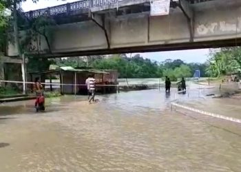 দিখৌ নদীৰ বাঢ়নী পানীয়ে বুৰাই পেলাইছে শিৱসাগৰৰ বিস্তৃৰ্ণ অঞ্চল