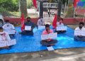 বিভিন্ন দাবীত শিৱসাগৰত বাওঁ গণতান্ত্ৰিক মঞ্চৰ অৱস্থান ধৰ্মঘট