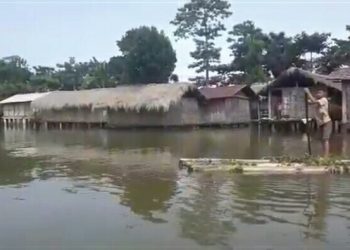 বানত বিধ্বস্ত টীয়কৰ মুকালনি; বন্যাৰ্তক সাহায্য প্ৰদান নকৰাৰ অভিযোগ যোৰহাট জিলা ছাত্র সন্থাৰ