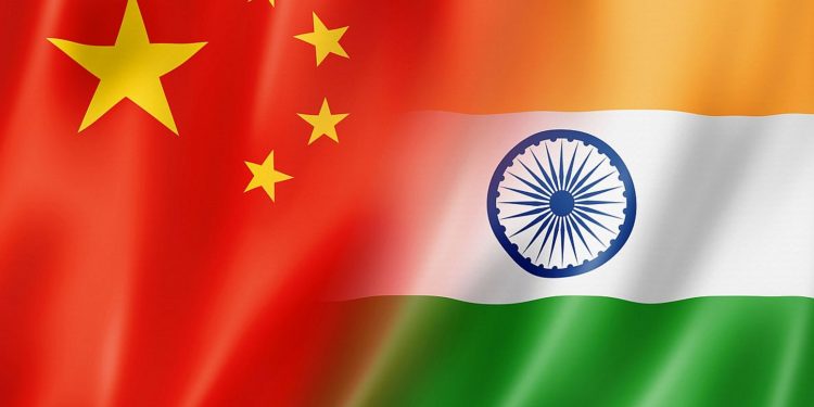 China and India flag