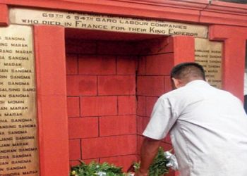 ‘গাৰো লেবাৰ কৰ্পছ ডে’ উপলক্ষে মেঘালয়ত প্ৰথম বিশ্ব যুদ্ধৰ নায়ক সকলক শ্ৰদ্ধা জ্ঞাপন