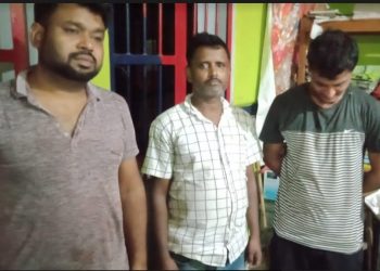 লিডুত লক্ষাধিক টকা মূল্যৰ ব্ৰাউন চুগাৰ সহ তিনিজন লোক গ্ৰেপ্তাৰ