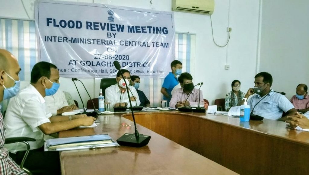 Central team visits Bokakhat to assess flood damage