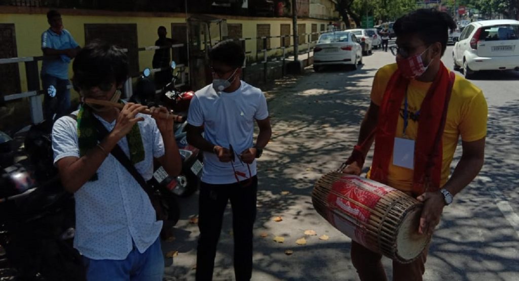 These guys are collecting donation for flood victims in Assam