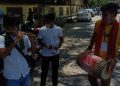 These guys are collecting donation for flood victims in Assam
