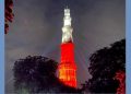 পোলেণ্ডৰ একতা আন্দোলনক স্মৰণেৰে ৰঙা-বগা ৰঙেৰে সজাই তোলা হ’ল দিল্লীৰ ঐতিহাসিক কুটুবমিনাৰ
