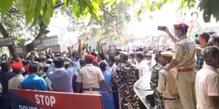 Barpeta congress protest