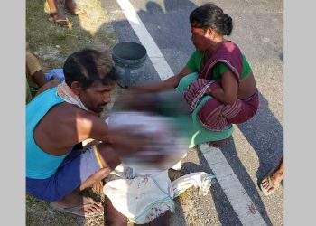 তামুলপুৰ-নাগ্ৰীজুলি পথৰ টেবিতোলাত অচিনাক্ত বাহনৰ খুন্দাত এজন লোক নিহত