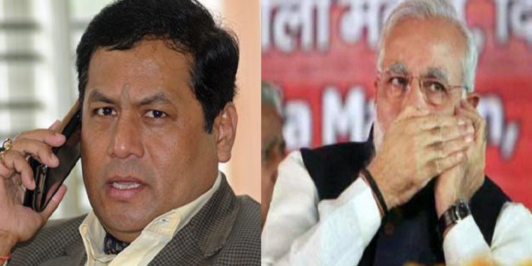 CM Sonowal & PM Modi