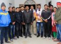 সেউজ বিশ্বনাথে ৰূপম দাস আৰু যদু নন্দন দাসক জনালে সম্বৰ্ধনা