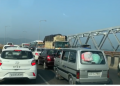 Saraighat bridge traffic jam