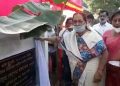 টীয়কত কেইবাটাও গুৰুত্বপূৰ্ণ পথৰ আধাৰশিলা স্থাপন বিধায়িকা ৰেণুপমা ৰাজখোৱাৰ