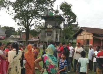 মাৰ্ঘেৰিটা নগৰৰ আবাসীক অঞ্চলত জিঅ’ বুষ্টাৰ টাৱাৰ স্থাপনক কেন্দ্ৰ কৰি প্ৰতিক্ৰিয়া