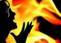 a fire