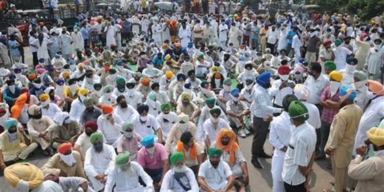 Farmers protest