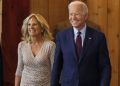 Joe biden with his wife