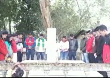 টীয়কত ৮৩ ৰ শ্বহীদ পোৱাল দাসক স্মৰণেৰে শ্বহীদ দিৱস পালন