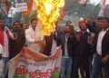 অত্যাৱশ্যকীয় সামগ্ৰীৰ মূল্যবৃদ্ধি আৰু কৃষি আইনৰ বিৰুদ্ধে বৰপেটাত যুৱ কংগ্ৰেছৰ প্ৰতিবাদ