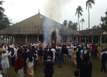 সত্ৰীয়া পৰম্পৰাৰে বৰপেটাত ভোগালী বিহু পালন