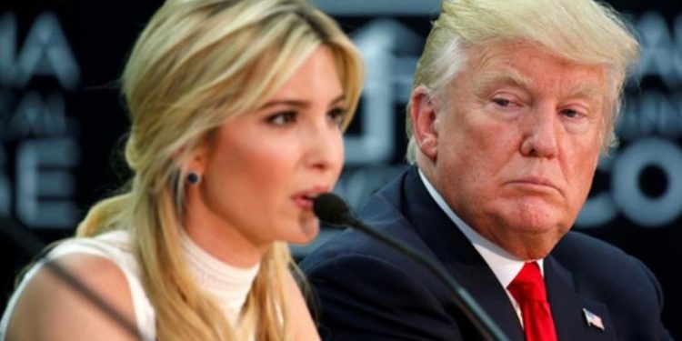 Inanka with father Donald Trump
