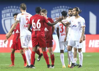 নৰ্থ-ইষ্ট য়ুনাইটেড আৰু বেংগালুৰু এফ চিৰ মাজৰ খেল ১-১ গ’লত ড্ৰ