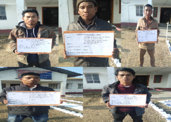 অৰুণাচলত অস্ত্ৰ-শস্ত্ৰ সহ পাঁচগৰাকী নগা বিদ্ৰোহীৰ আত্মসমৰ্পন