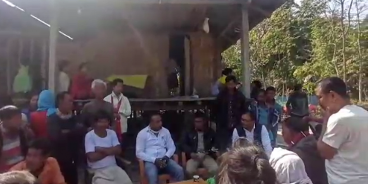AASU team at fire affected village