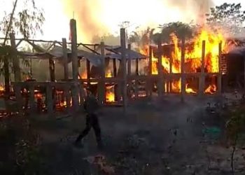 যোৰহাটৰ জাঁজীমুখত অগ্নিকাণ্ড, বাসগৃহ ভষ্মীভূত