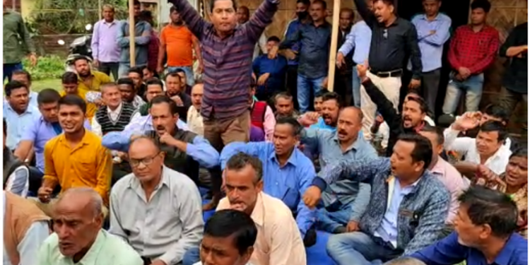 BJP workers protest