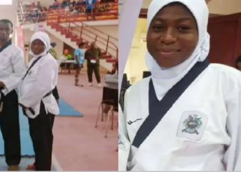 8 month pregnant woman win gold in taikoandoo