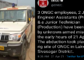 oil officers abducted