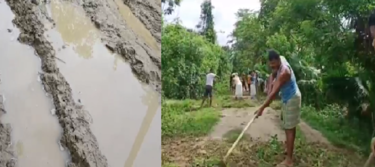 Road repairing by public