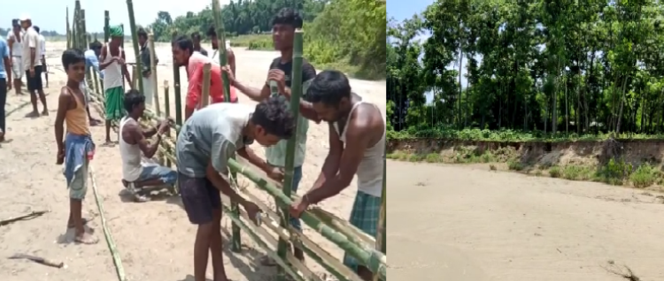 peoples work for resist erosion