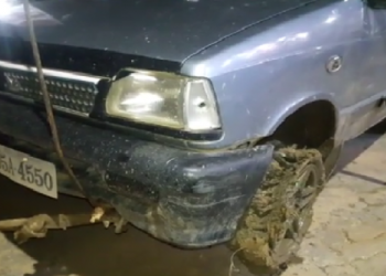 police fire on car