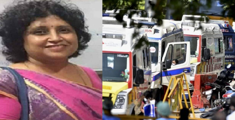 woman died in traffic jam due to president visit