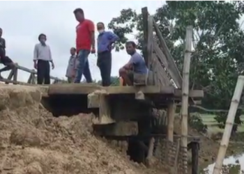 Bridge damaged