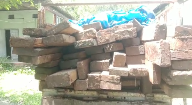 wooden truck seized
