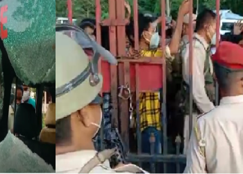Public attack police in Golaghat