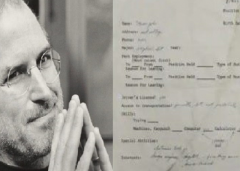 Steve jobs application for job