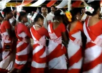 কলিয়াবৰত আদিবাসী ছাত্ৰ সন্থাৰ নগাওঁ জিলা সমিতিৰ উদ্যোগত কৰম পূজা উদযাপন