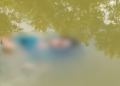 woman suicide by jump into pond
