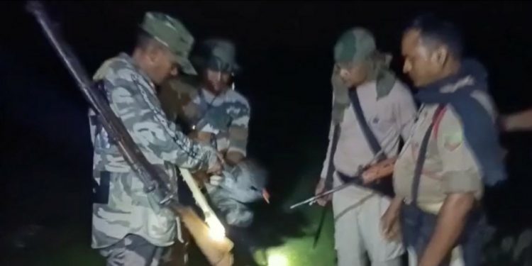 Forest department raids against poachers at night